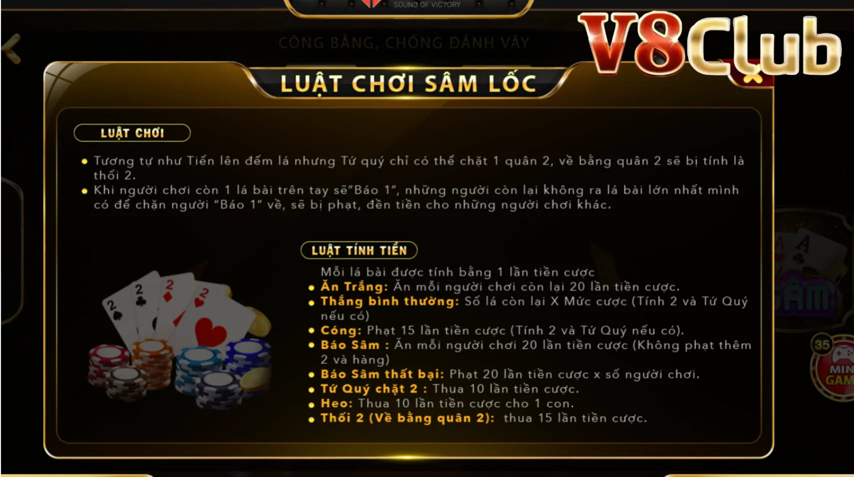 Hướng dẫn luật chơi sâm lốc cơ bản tại V8club Hướng dẫn luật chơi sâm lốc cơ bản tại V8club